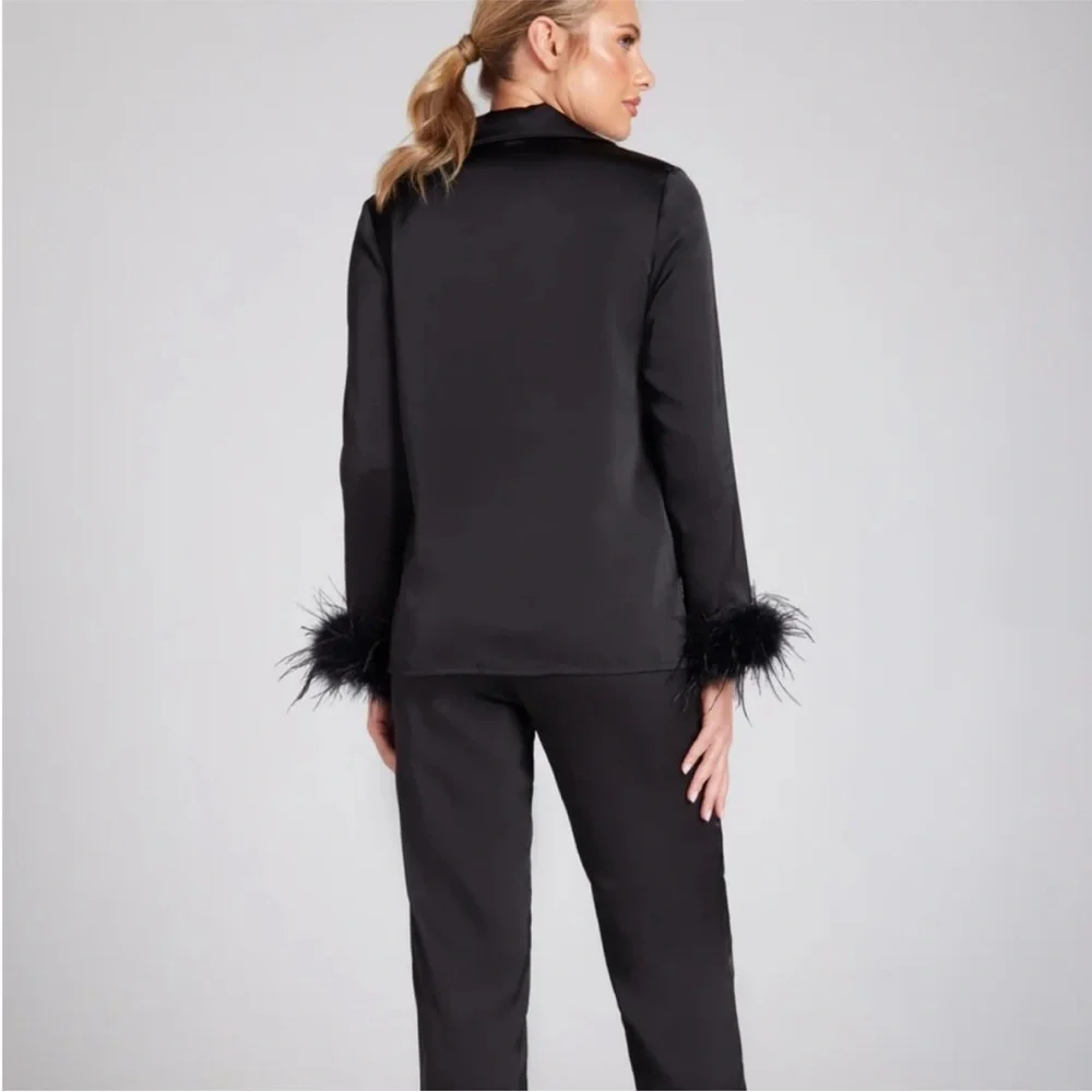 Nadine Merabi Darcie black pajamas NWOT